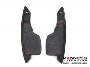 Alfa Romeo 4C Carbon Fiber Paddle Shifters - Yellow Accent 